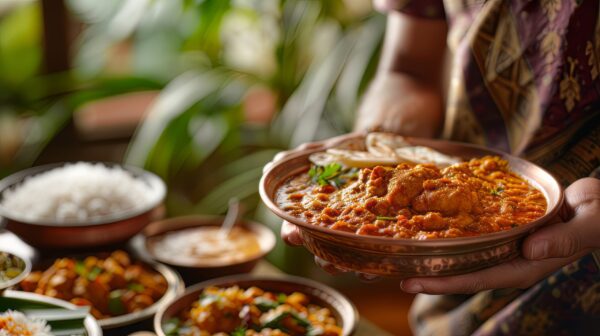 A photograph of tasty Indian food