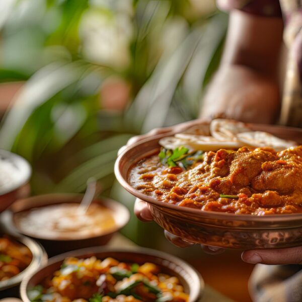 A photograph of tasty Indian food