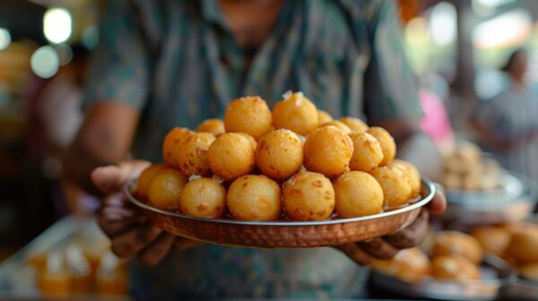 A photograph of tempting Indian sweet treats