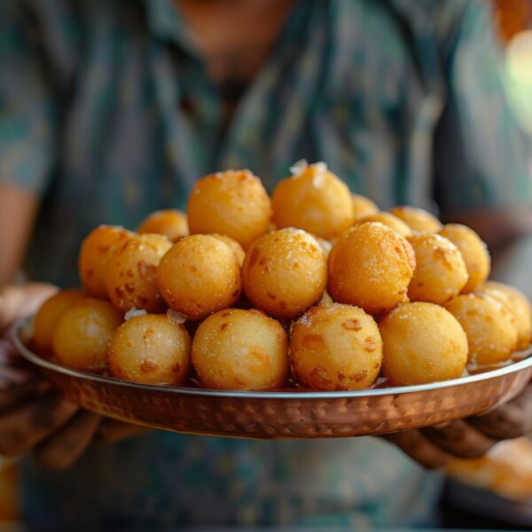 A photograph of tempting Indian sweet treats