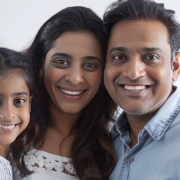 Image of a cheerful Indian family