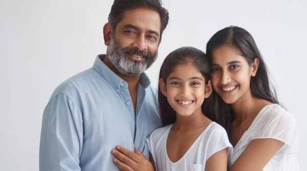 Photo of a joyful Indian family