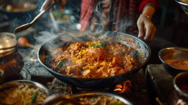 Picture of savory Indian dishes