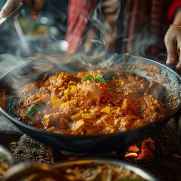 Picture of savory Indian dishes