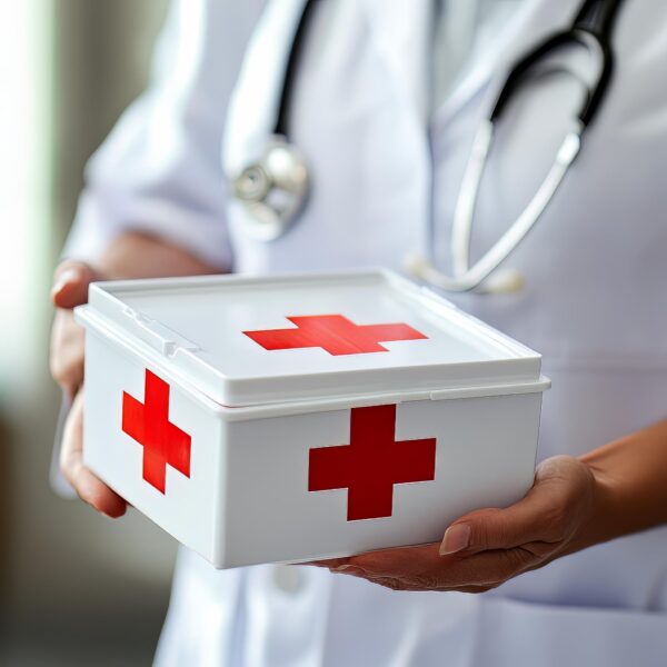 Free image download emergency medic with first aid supplies