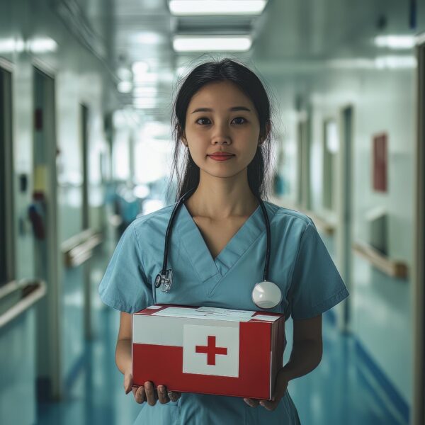 Free photo download physician with first aid kit