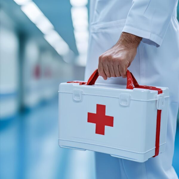 Free picture download medical professional equipped with first aid kit