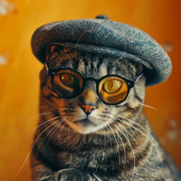 Free snapshot download showing a cat with a cap and goggles vibing